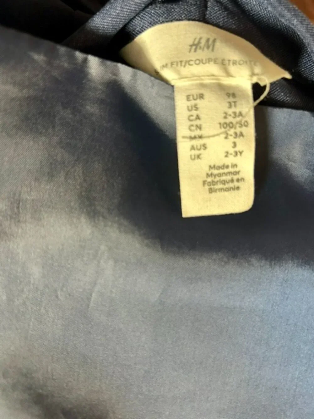 H&M Navy Blue Boys Dress Vest and Pants Set